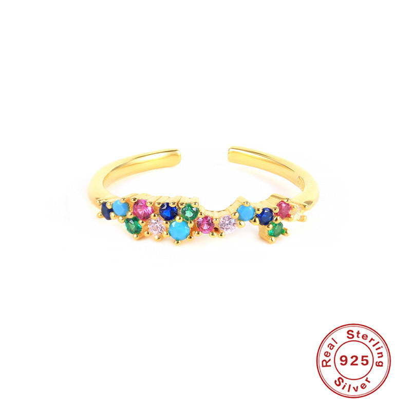 Anillos De Flor De Corazón De Plata Esterlina al por mayor